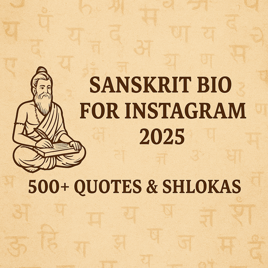 Sanskrit Bio For Instagram