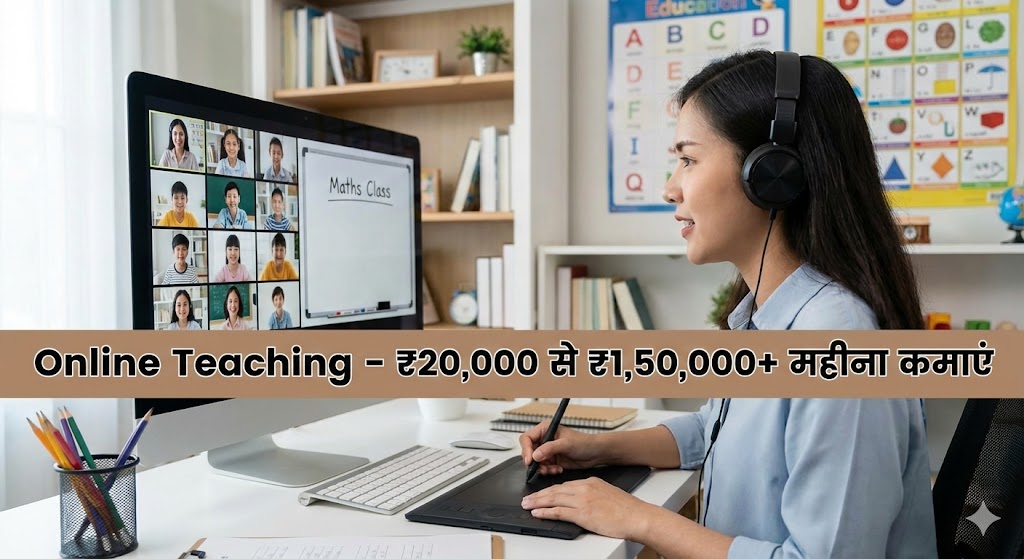 Online Teaching - ₹20,000 से ₹1,50,000+ महीना कमाएं