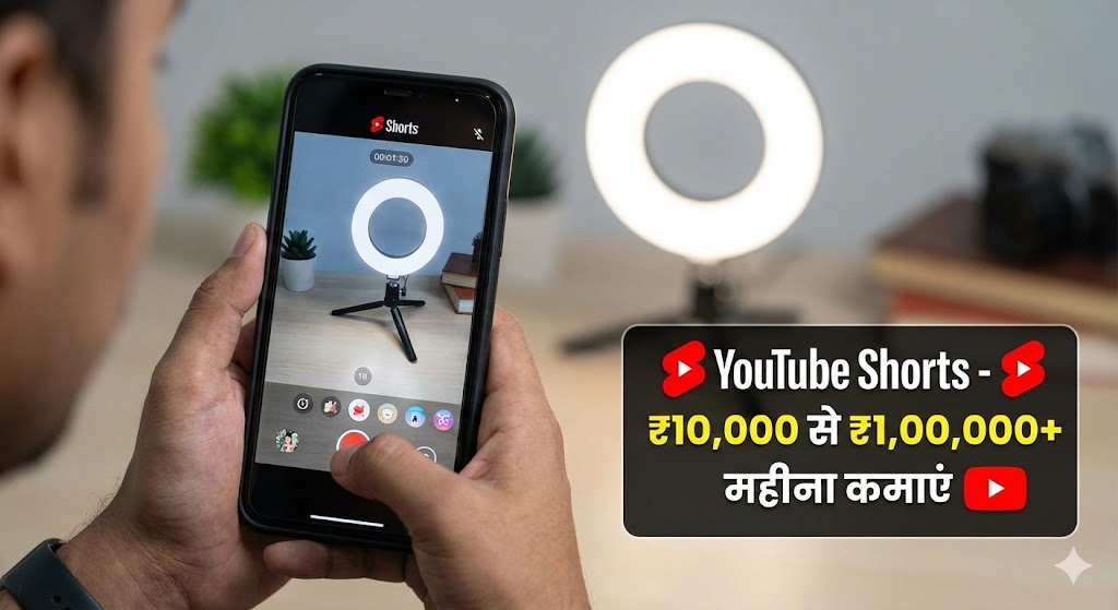 YouTube Shorts - ₹10,000 से ₹1,00,000+ महीना कमाएं