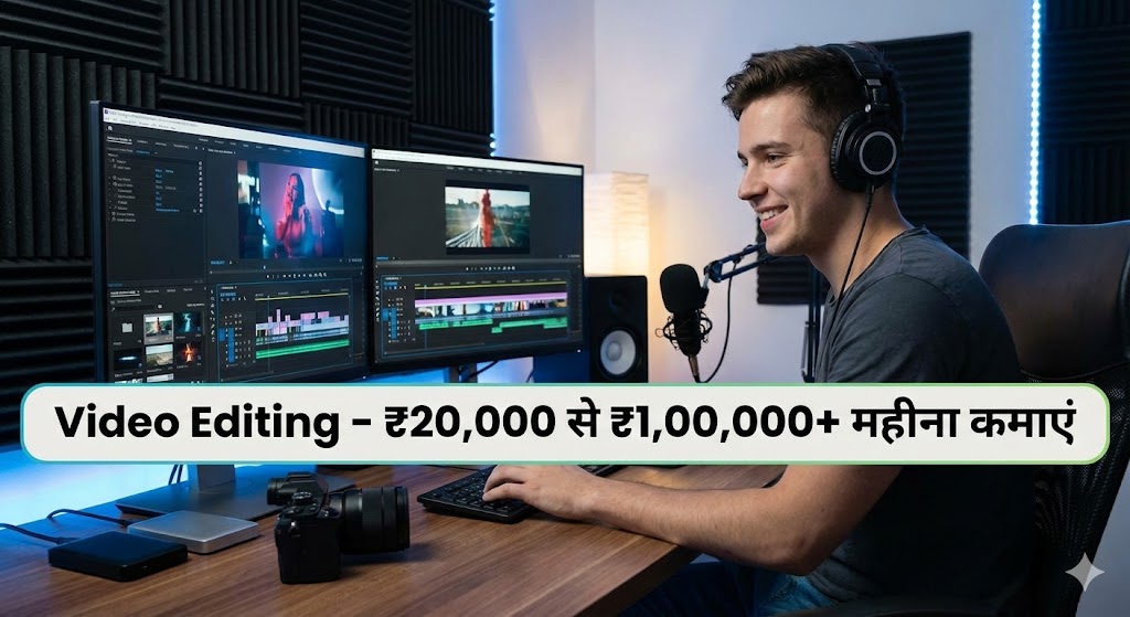 Video Editing - ₹20,000 से ₹1,00,000+ महीना कमाएं