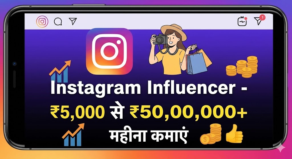 Instagram Influencer - ₹5,000 से ₹50,00,000+ महीना  कमाएं
